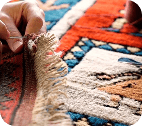 ترمیم و رفوی فرش قرمز